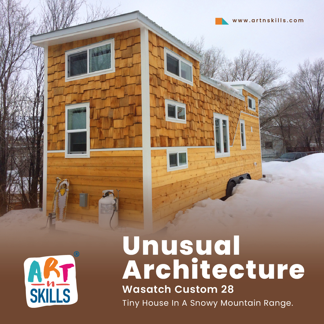 ArtnSkills's tweet image. The Wasatch Custom 28 is a Tiny House for a family of 4. Notable features of this house include beetle kill pine flooring and ceiling, a bedroom with bunk beds, a good sized kitchen, and many more... 

#TinyHouse #BuiltInStorage #WasatchCustom28 #Artnskills #Architecture