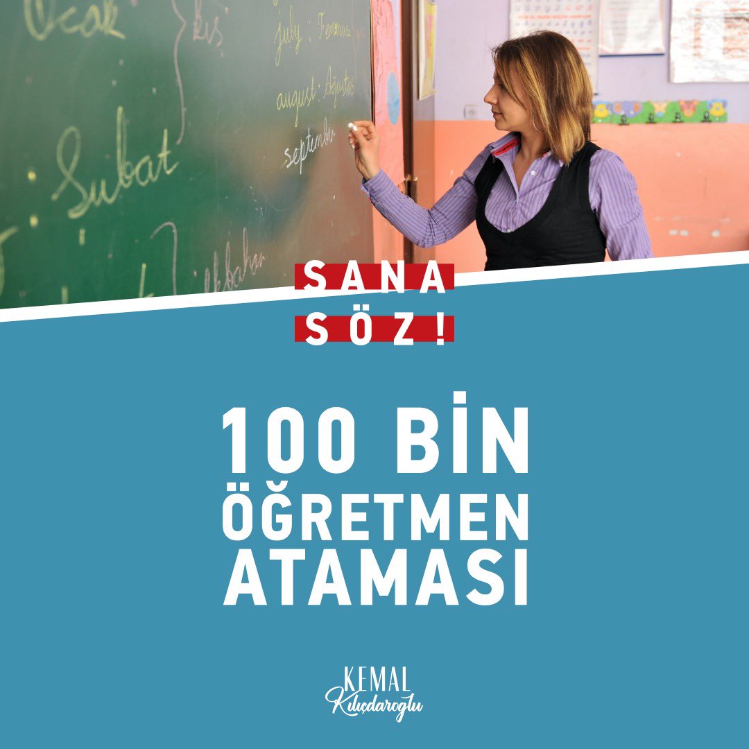 Önceliğimiz liyakat!

Mülakatları kaldıracağız,

100 bin genç öğretmen ataması yapacağız. 

#SanaSöz