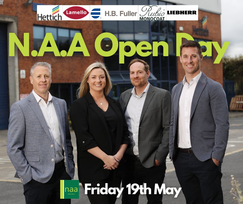 Join us on Friday, May 19th for an afternoon of demos from top partners like <a href="/RubioMonocoatUK/">Rubio Monocoat UK & Ireland</a>, Lamello, @HettichUK, <a href="/GlueTalk/">H.B. Fuller</a> and Liebherr Appliances IE.

Save the date for an inspiring and innovative afternoon!