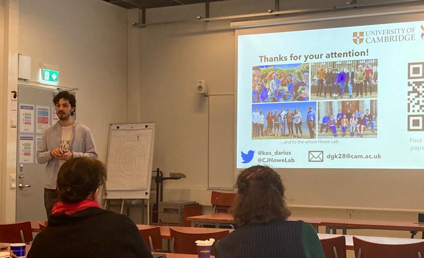 Darius Kosmützky (@kos_darius) on Twitter photo Close to the end of my exciting time in <a href="/PhotoMicrobes/">Photosynthetic Microbes</a> group <a href="/UniTurku/">Turun yliopisto - University of Turku</a>, it was great to present my work on cytochrome c6A and its evolution at the Plant Unit Seminar.
I’m usually a bit nervous before giving talks but during, I realise it’s one of the most fun parts of the job! Close to the end of my exciting time in <a href="/PhotoMicrobes/">Photosynthetic Microbes</a> group <a href="/UniTurku/">Turun yliopisto - University of Turku</a>, it was great to present my work on cytochrome c6A and its evolution at the Plant Unit Seminar.
I’m usually a bit nervous before giving talks but during, I realise it’s one of the most fun parts of the job!