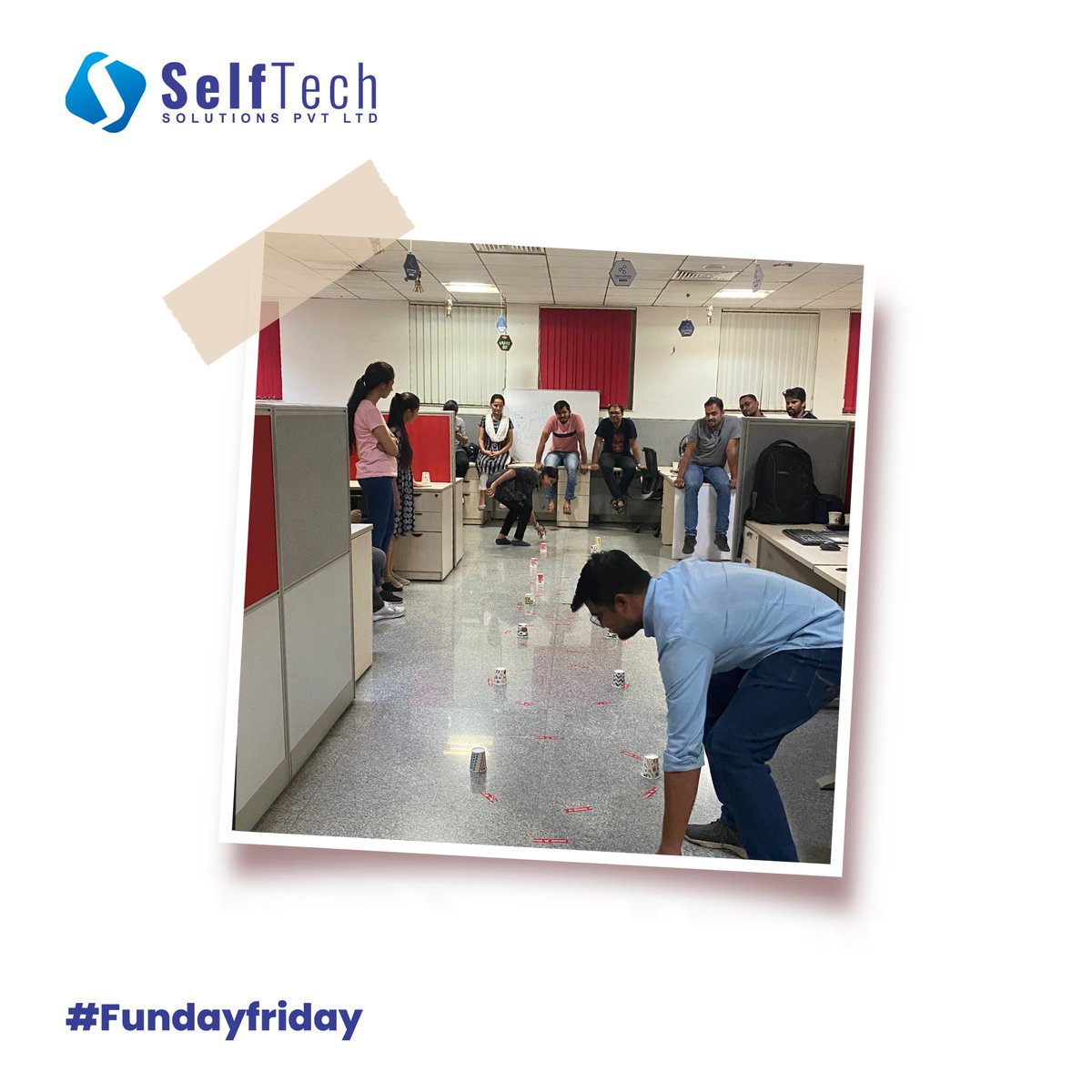 selftech_in's tweet photo. #Worklife is good especially on a #FRIDAY!  

Our #workplace transforms into a fun-filled playground where laughter, jokes.  

Before stepping into our #weekend, here’s a glimpse of our #Fridaymood where we let loose, shed our suits! https://t.co/DqML5tJsGh