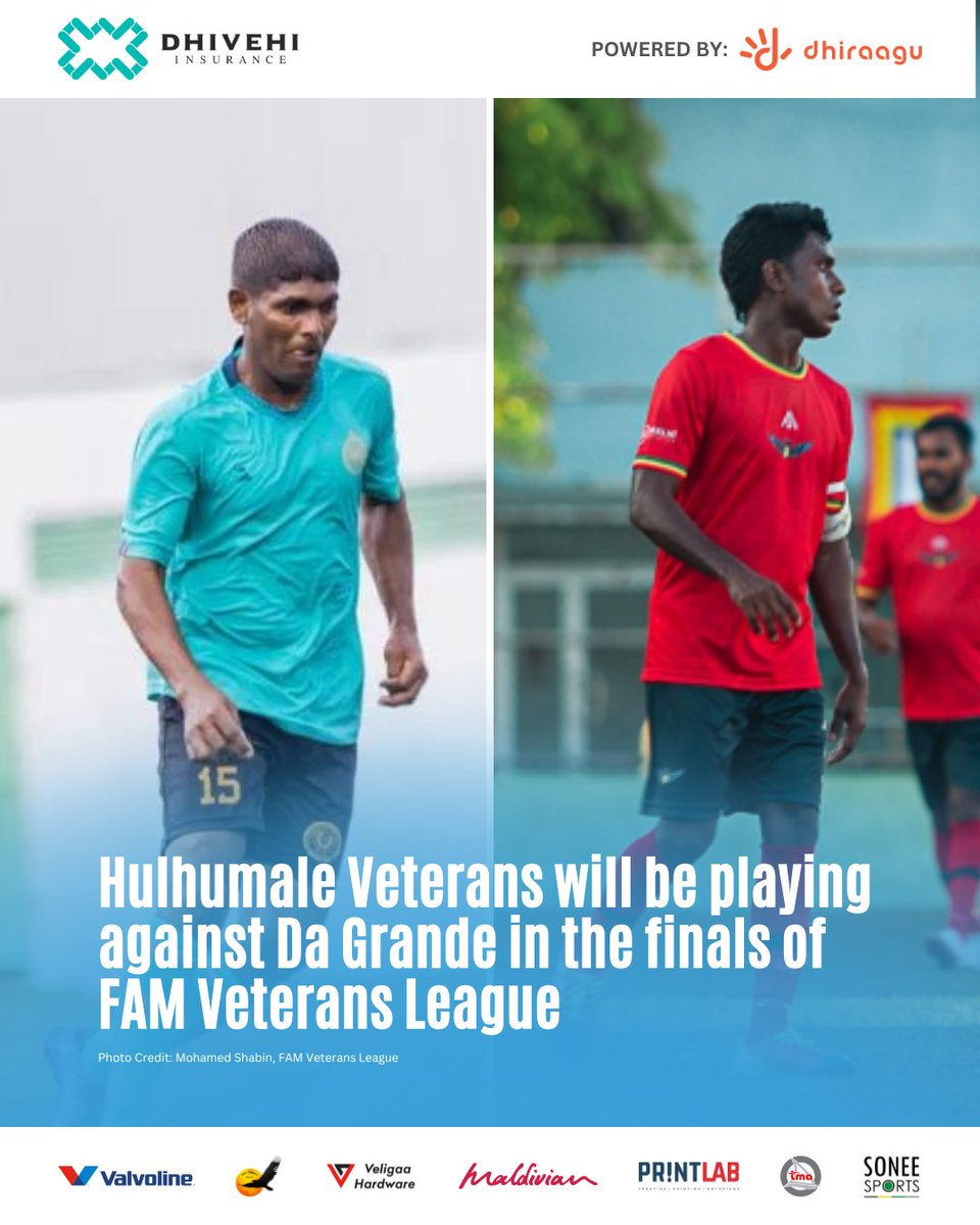 Good Luck to both teams👏🔥
.
.
.
📷: Mohamed Shabin IR FAM Veterans League

#tekkers #tekkersmaldives #famveteransleague
