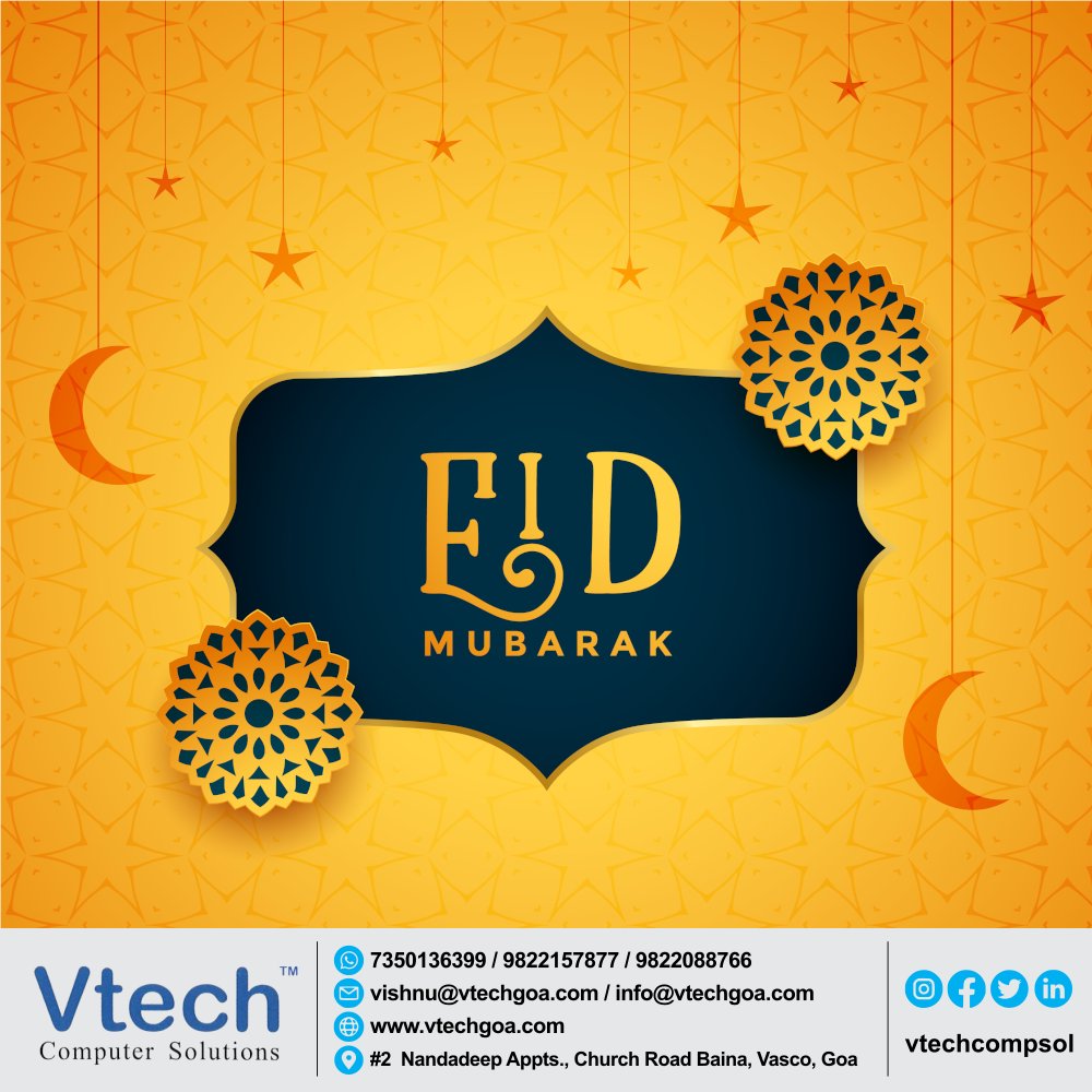 vtechcompsol's tweet photo. Eid Greeting
https://t.co/XwKFrVSQgL
@KerkarVishnu
#vtechcomputersolution #vasco #baina #businessregistration #cctvinstallation #etendering #gstregistration #gstfilling #gemregistration #digitalsignature #goa #eid #EidMubarak https://t.co/5EX2cf7rUL