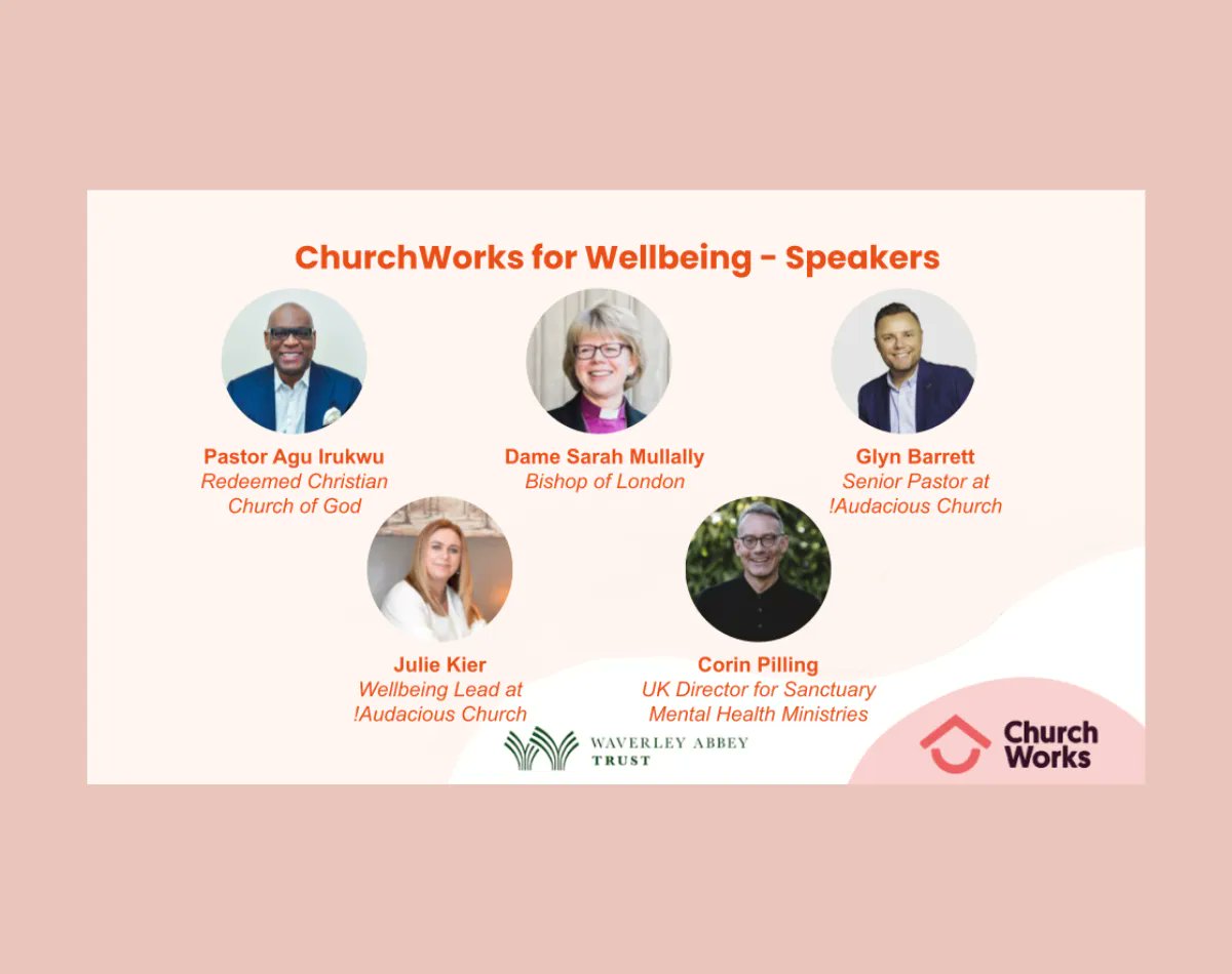 CTE (@churchesengland) on Twitter photo It's one month to go to the <a href="/ChurchWorks_uk/">ChurchWorks</a> #Wellbeing Conference
Find out how churches can support good mental health
cte.org.uk/churchworks-fo…
Speakers include <a href="/agu_irukwu/">Agu Irukwu</a> <a href="/bishopSarahM/">BishopSarah</a> <a href="/GlynBarrett/">Glyn Barrett</a>
#ChurchesTogether It's one month to go to the <a href="/ChurchWorks_uk/">ChurchWorks</a> #Wellbeing Conference
Find out how churches can support good mental health
cte.org.uk/churchworks-fo…
Speakers include <a href="/agu_irukwu/">Agu Irukwu</a> <a href="/bishopSarahM/">BishopSarah</a> <a href="/GlynBarrett/">Glyn Barrett</a>
#ChurchesTogether