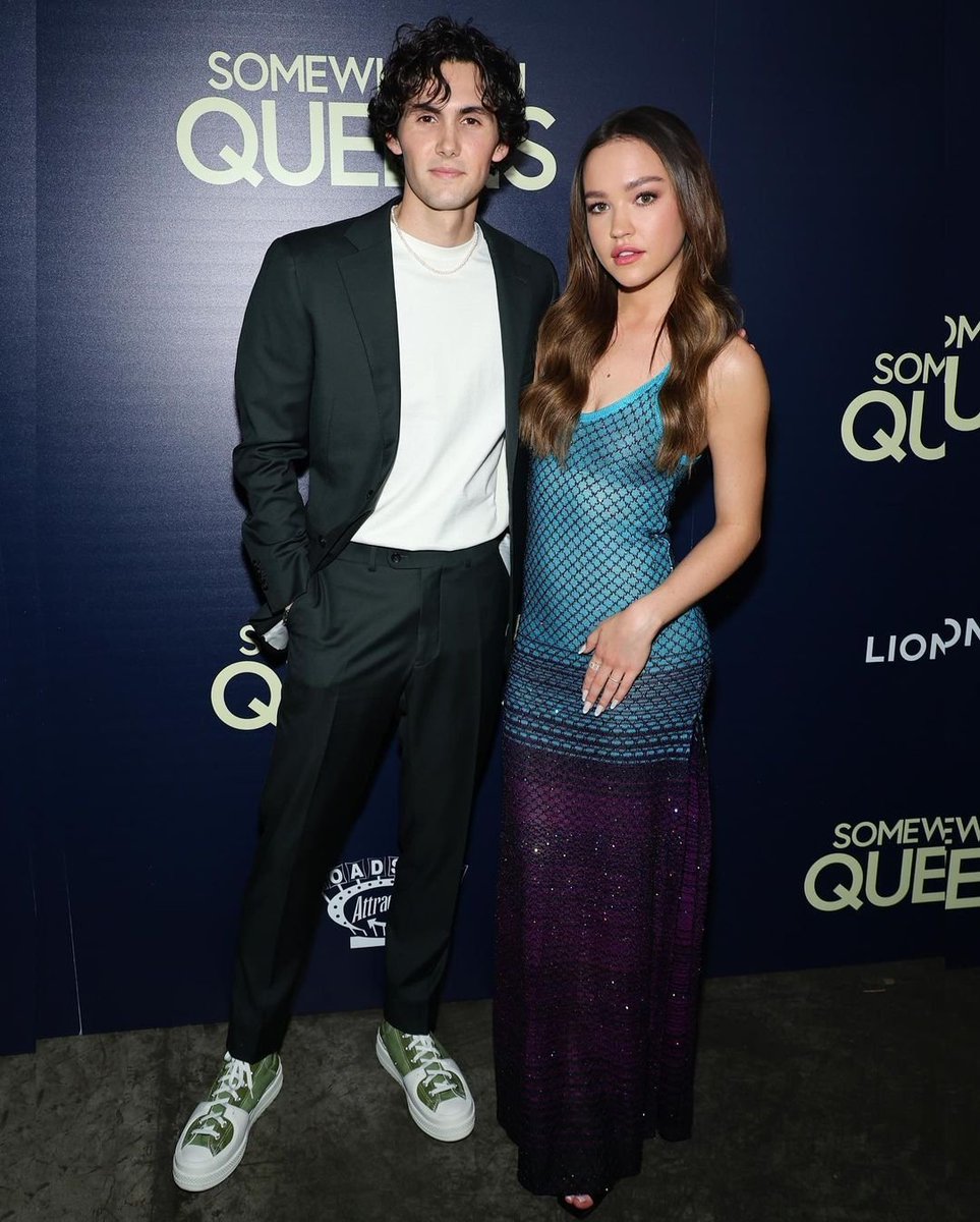 DailyNarrate's tweet photo. Sadie Stanley meets up with her on-screen love interest Jacob Ward at the premiere of their upcoming movie “Somewhere in Queens,” 

#JacobWard #SomewhereInQueens https://t.co/8cQX5Iy4cg