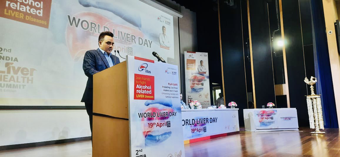 At India Liver Health Summit at Institute of Liver and Biliary Sciences, New Delhi. #ILBS #IHWCouncil #WorldLiverDay #LetLiverLive #IndiaLiverHealthSummit #LiverDay #LiverHealth