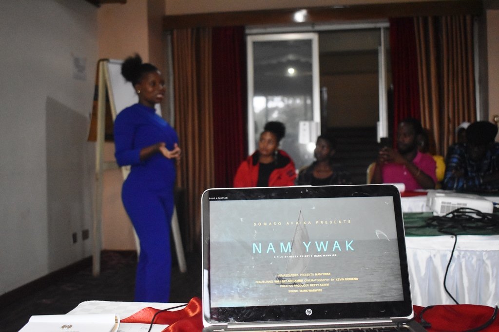 valleryogutu's tweet photo. Our film Nam Ywak was aired at the @EldoretFestival festival today in Sirikwa hotel. We are very grateful to have had a platform to educate further on the effects of single use plastic pollution in our Lake Victoria and brainstorm on alternatives to the same.
#savelakevictoria https://t.co/vu5GowSgTU