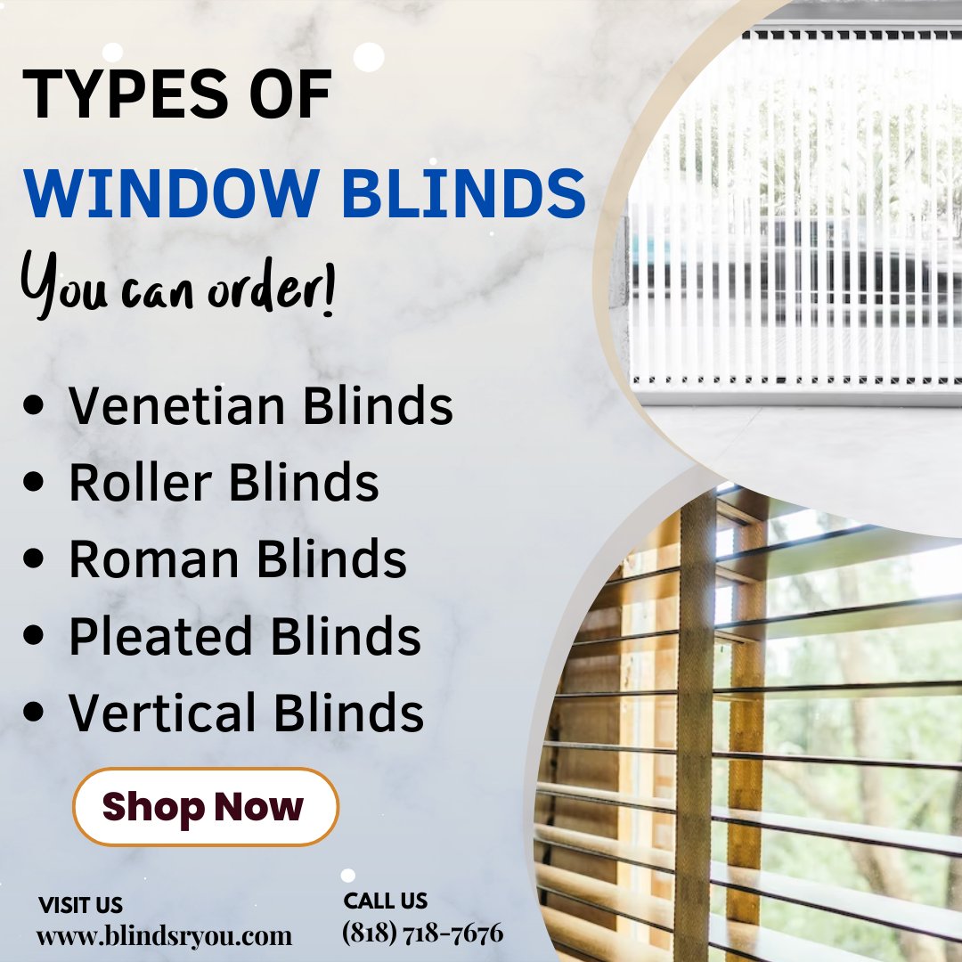 blindsryou's tweet photo. Types of window blinds, you can order!

👉🏻Venetian Blinds
👉🏻Roller Blinds
👉🏻Roman Blinds
👉🏻Pleated Blinds
👉🏻Vertical Blinds

Buy Now: https://t.co/C1MeMMNvFe
.
.
.
#blinds #window #windowblinds #windowdisplay #windowblind #blindsryou #roomdesign #windowdesign https://t.co/ip4uSTbxOn