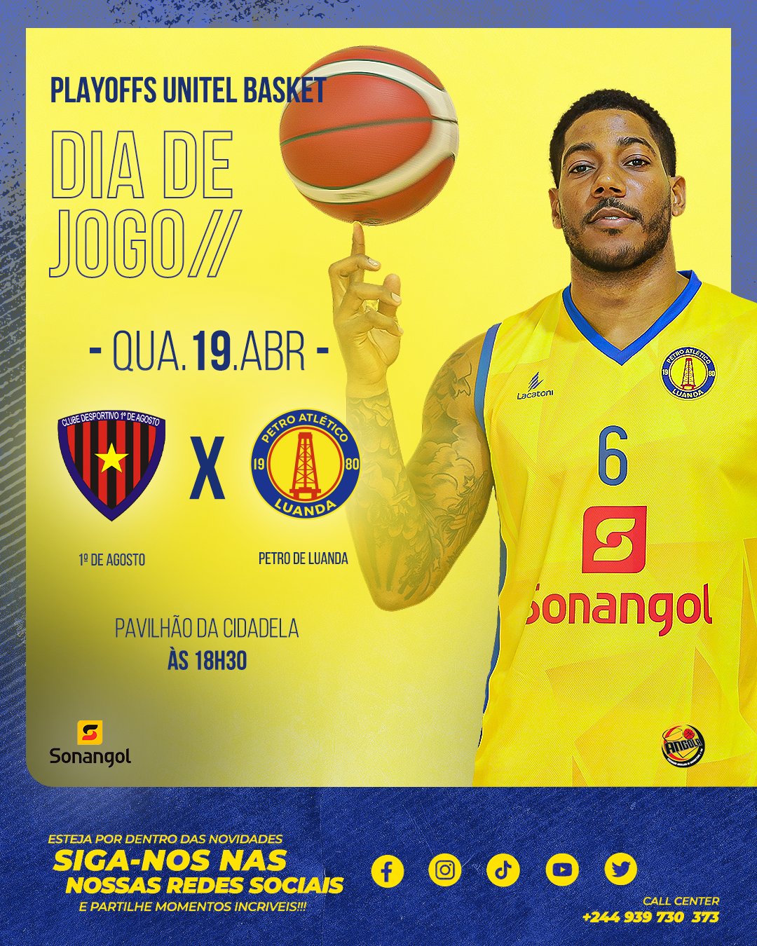 Unitel Basket : Petro Atlético e 1º de Agosto 