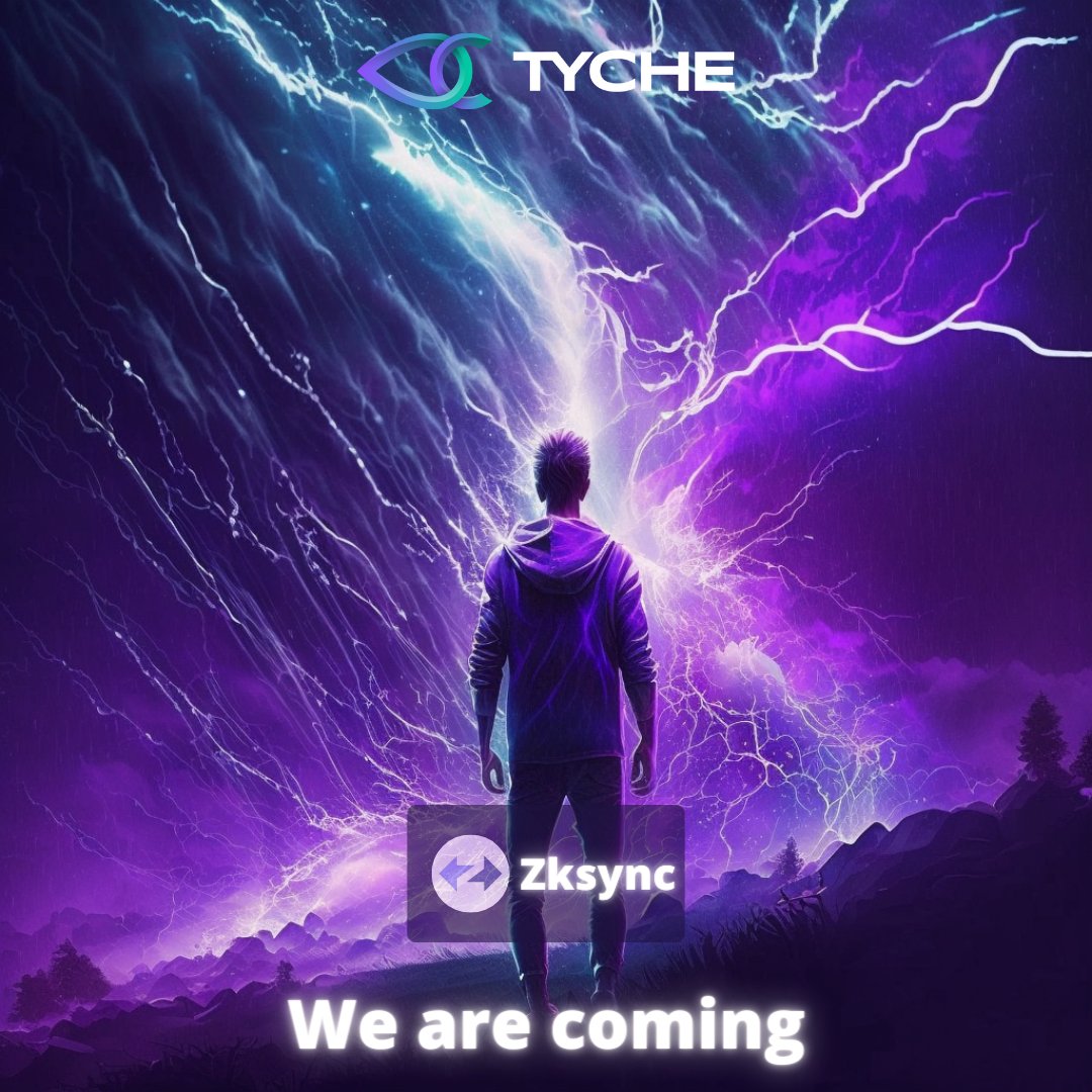 🚨42% minted🚨

Mint here : mint.tyche.zone

- 278 Wallet whitelisted for #Zksync NFT mint (𝘔𝘪𝘯𝘵 2 𝘕𝘍𝘛 𝘰𝘳 𝘮𝘰𝘳𝘦)
- 65 Wallet whitelisted for a free mint on #Zksync (𝘔𝘪𝘯𝘵 10 𝘕𝘍𝘛 𝘰𝘳 𝘮𝘰𝘳𝘦)

#Zksync mint will take place next week!
Be ready guys !😎