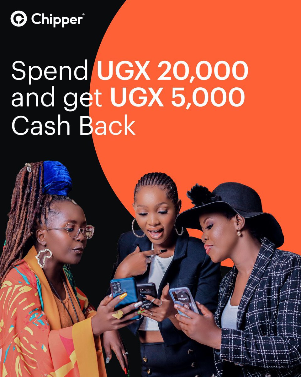 Chippercash_ai's tweet photo. Experience the power of smart shopping with our UGX Chipper Card, and get cash back
rewards when you spend UGX 20,000 = *

#ChipperCard #chippercash https://t.co/IMjccNiZvw
