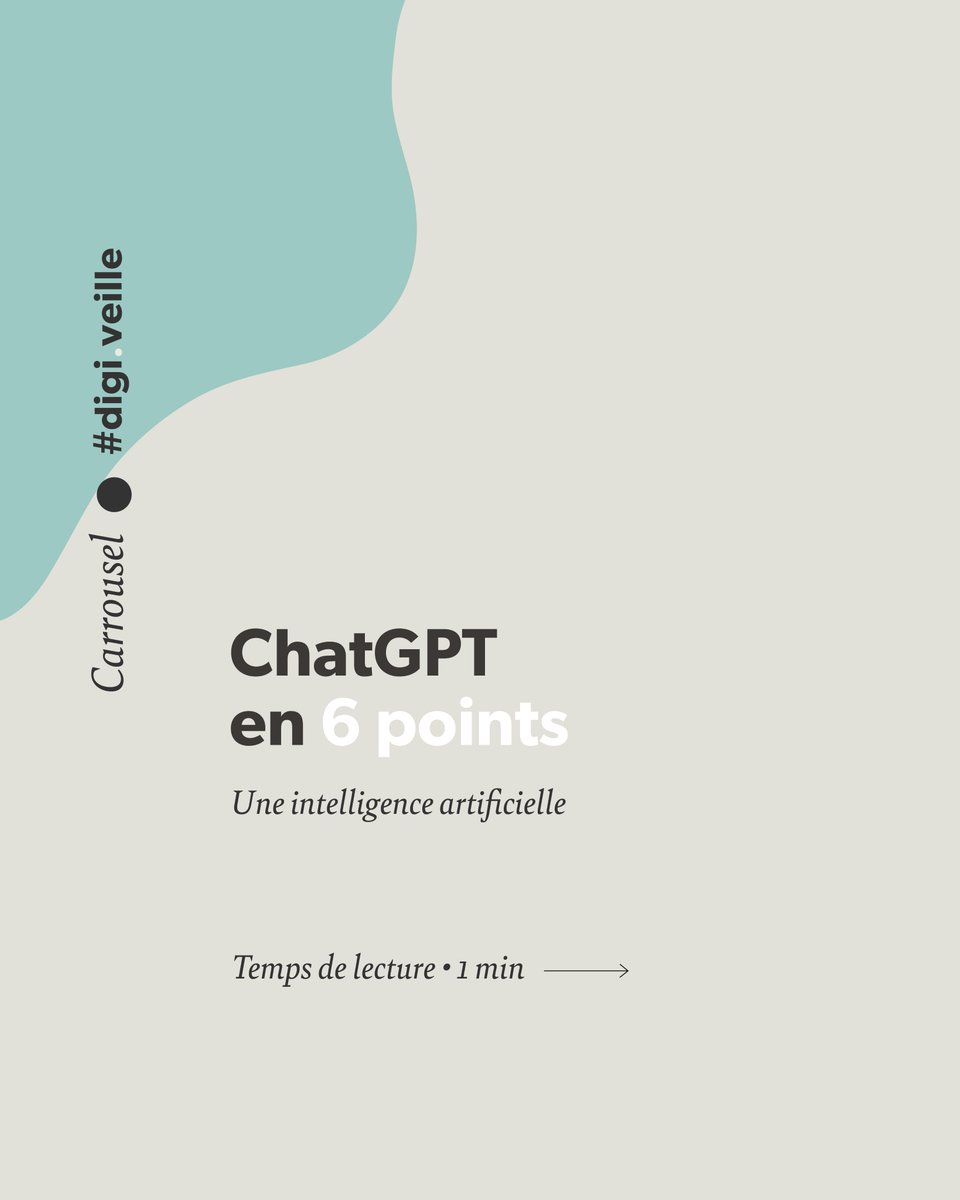 Digisante's tweet photo. Comment définir chat GPT ?
·Il signifie « Generative Pre-trained Transformer »
· Il utilise les nouvelles technologies pour entretenir un dialogue
· Ses inventeurs sont Elon Musk &amp; Sam Altman.
· Son langage est GPT-3 d'OpenAI
Avez-vous déjà testé chat GPT ? https://t.co/Jk6EEckG1g