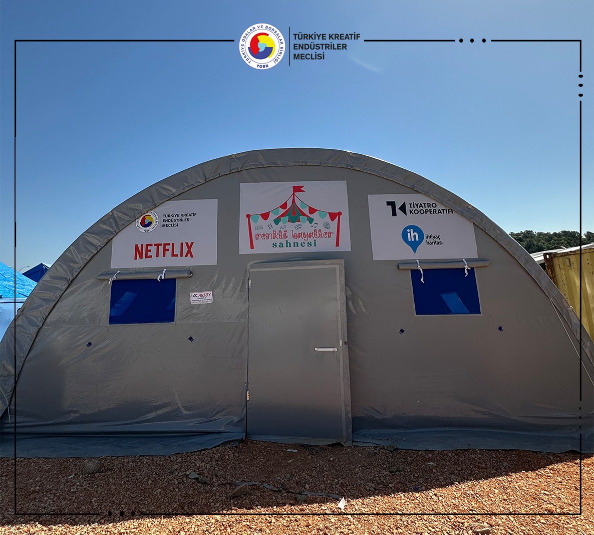 ‘Renkli Hayaller Sahnesi’nde, depremden etkilenen çocuklarla #BirlikteDüşlüyoruz
TOBB Türkiye Kreatif Endüstriler Meclisimizin desteği ile; Netflix Türkiye, Tiyatro Kooperatifi ve İhtiyaç Haritası iş birliğiyle hayata geçirilen "Renkli Hayaller Sahnesi" +