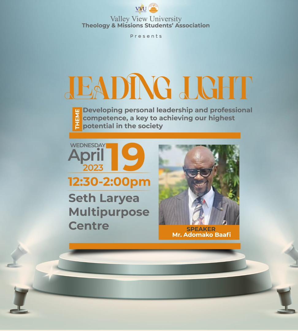 themsavvu's tweet photo. Day 3 - Interdisciplinary Forum (IDF) 

An Encounter With Lawyer Adomako Baafi

Date: April 19, 2023
Time: 12: 30 pm to 2: 00 pm
Venue: Seth Laryea Multipurpose Centre

THEMSA: APPROACHING CHRIST 

@VVUniversity @vvusrcofficial @cossavvu https://t.co/unIT9envLm