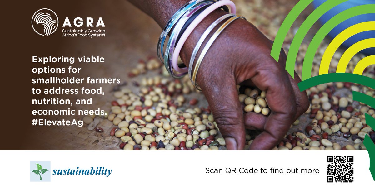 AGRA_Africa's tweet photo. What viable options do smallholder farmers in #Africa have to adequately address their food, nutrition, & economic needs while restoring the environment?
Dive into this journal at https://t.co/ChT6p4aC5m to find out.
#ElevateAg https://t.co/OdLkzxazAs
