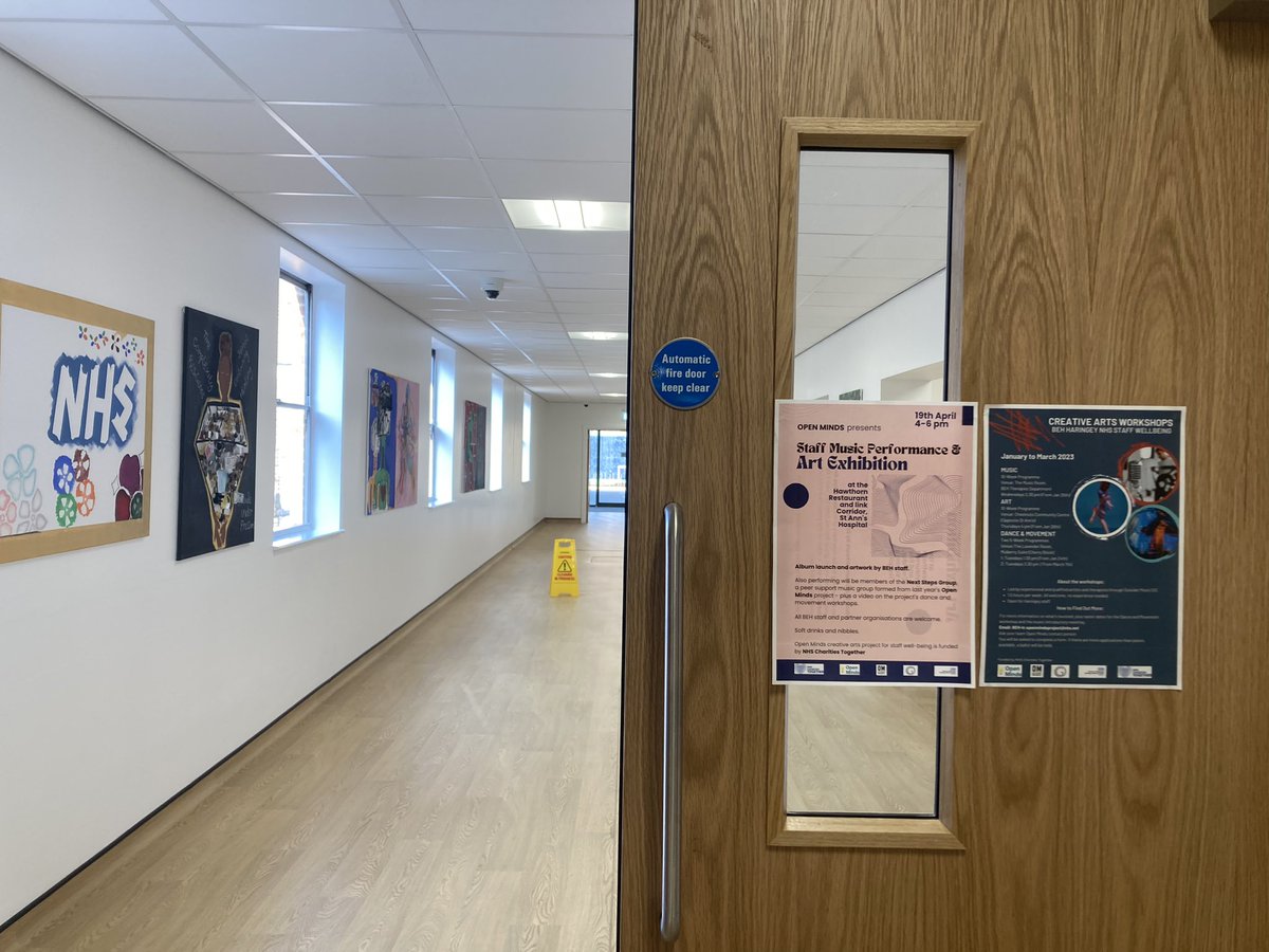 Camilla Cox (@mindyccox) on Twitter photo Open Minds Staff Well-being Project @BEHMHTNHS has been running Arts, Music & Dance Movement sessions for 10 weeks & today is the exhibition, performance & sharing of the work staff have been doing. 4-6pm @ St Ann’s Hospital <a href="/OutsiderMusic1/">OutsiderMusic</a> <a href="/0utsiderGallery/">Outsider Gallery</a> #GreenerAHP #AHP #NHS Open Minds Staff Well-being Project @BEHMHTNHS has been running Arts, Music & Dance Movement sessions for 10 weeks & today is the exhibition, performance & sharing of the work staff have been doing. 4-6pm @ St Ann’s Hospital <a href="/OutsiderMusic1/">OutsiderMusic</a> <a href="/0utsiderGallery/">Outsider Gallery</a> #GreenerAHP #AHP #NHS