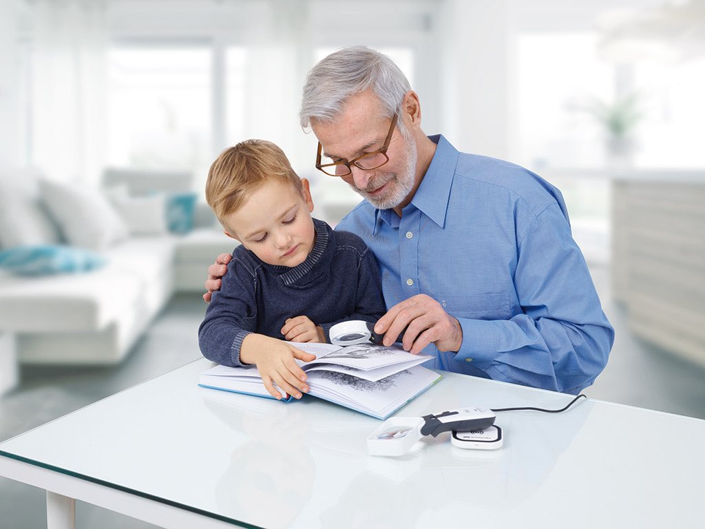 ImproVision_LVS's tweet photo. On April 23, we celebrate #worldbookday. SCHWEIZER offers a wide range of #vision aids such as the ERGO-Lux MP mobil #magnifiers that enable people with #lowvision to share a book with their loved ones. Ranging from 6 to 56 D, this series is also available with #inductivecharging https://t.co/WFpBV2wZJd