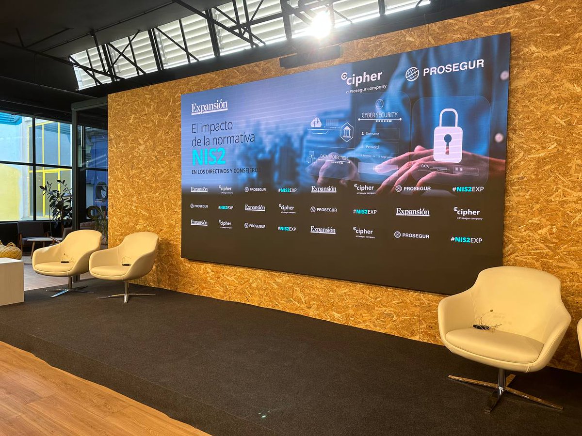 EventosUE's tweet photo. 🚨COMENZAMOS el evento ‘El impacto de la NIS2 en los directivos y los consejos de administración’ #NIS2EXP
🤝Organizado por: @expansioncom @ciphersec y @ProsegurES https://t.co/vm1sxvETmd