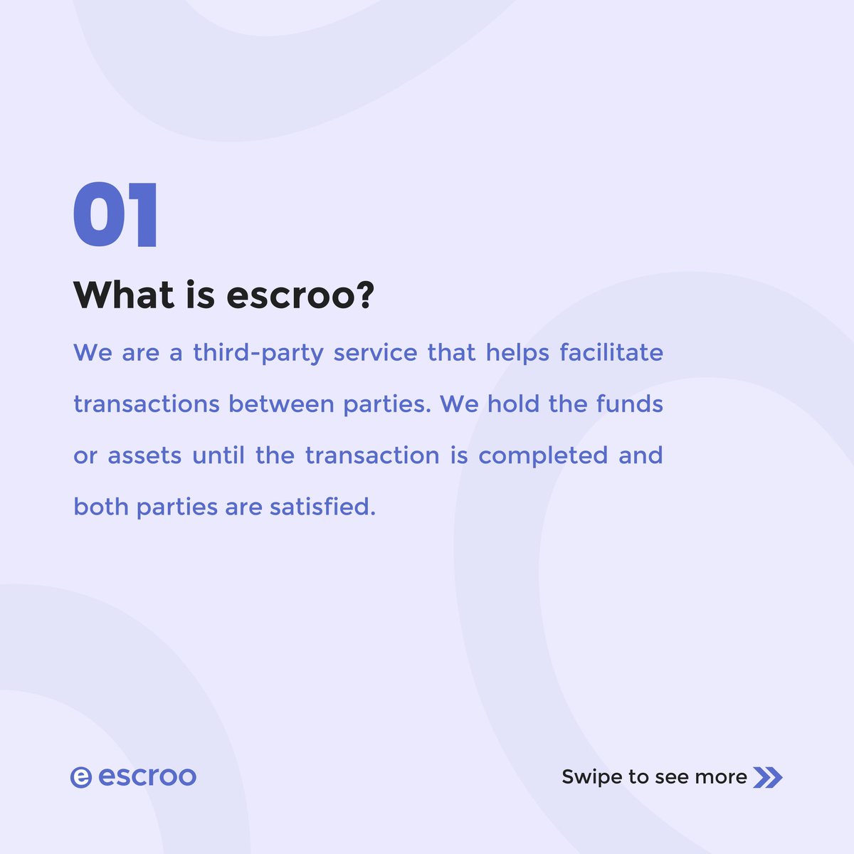 Escroo_Services's tweet photo. We’re working tirelessly to make your transactions more seamless and hassle free. 

Visit our platform today 😌

#escroo #escrow https://t.co/OdFMmU7TWI