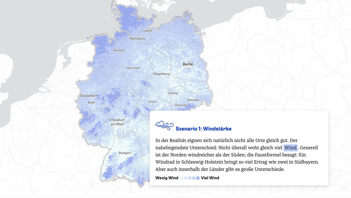 maria_mastreads's tweet photo. Auf welchem der möglichen Standorte ein #Windrad stehen wird, bleibt eine Abwägung: zwischen Mensch und Natur, #Windstärke und Waldschutz, Aussicht und #Auerhahn.
Im interaktiven Tool könnt ihr Szenarien erkunden und sehen, welche Flächen in welchem Bundesland infrage kommen. https://t.co/FwVcx4zraq