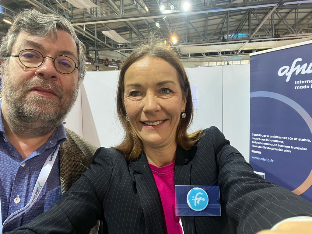 AFNIC's tweet photo. Premier jour du SQY IT, Journée des Talents, au Vélodrome @sqy
Venez rencontrer l'équipe @AFNIC !
Retrouvez notre ingénieure R&amp;D  Hélène Boudon à 10h30 "Être une femme dans le numérique, la tech et les sciences"
https://t.co/9tS0NNgggd
#SQY #Innovation #Yvelines #SQYIT https://t.co/D2ih9aUu3T