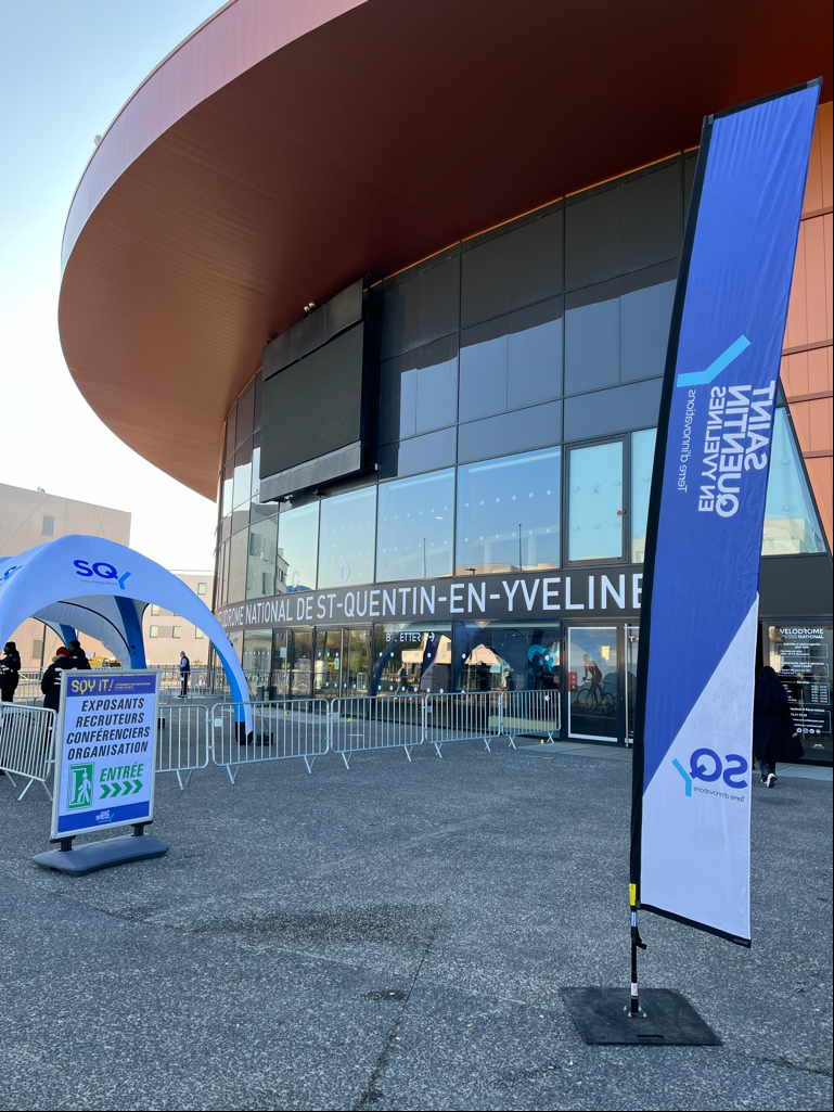AFNIC's tweet photo. Premier jour du SQY IT, Journée des Talents, au Vélodrome @sqy
Venez rencontrer l'équipe @AFNIC !
Retrouvez notre ingénieure R&amp;D  Hélène Boudon à 10h30 "Être une femme dans le numérique, la tech et les sciences"
https://t.co/9tS0NNgggd
#SQY #Innovation #Yvelines #SQYIT https://t.co/D2ih9aUu3T