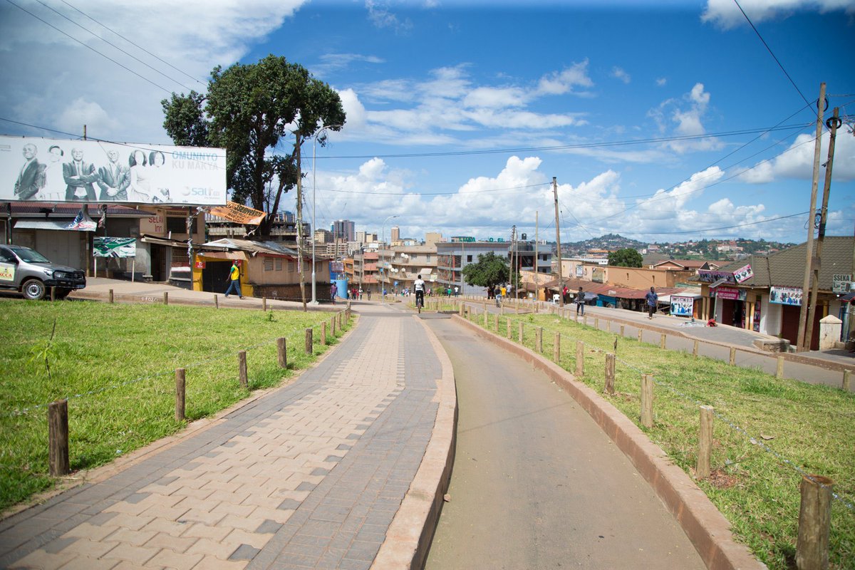 KingOwenR's tweet photo. The Non Motorized Transport route, Namirembe- Luwum streets 
@KCCAUG 
#VisitKampala https://t.co/NnfVVPZfeN