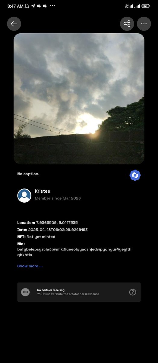 heykristee's tweet photo. Top of the morning to everyone out there💕. It's a beautiful day to monetize your contents.
This photo was taken with the amazing app @captureapp_xyz.
View this at
https://t.co/NTABigq9xU
#Numbersprotocol #CaptureApp #onlytrue photos. https://t.co/Ob2t4rZVGx