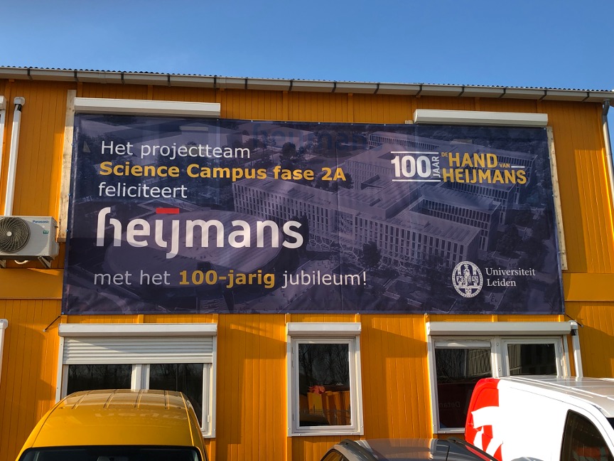 Samen met het gehele projectteam van de nieuwbouw van Science Campus fase 2A te Leiden, feliciteert Stevens Van Dijck Heijmans met het 100-jarig jubileum. 

“100 jaar de hand van Heijmans”, wat een mooie mijlpaal!