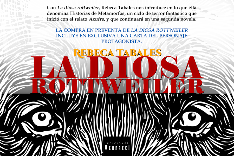 edicionvernacci's tweet photo. Iniciamos la preventa de La diosa rottweiler, de Rebeca Tabales. 
Enlace de compra: https://t.co/CgXOy7BjLz https://t.co/yMZtcyo2dJ
