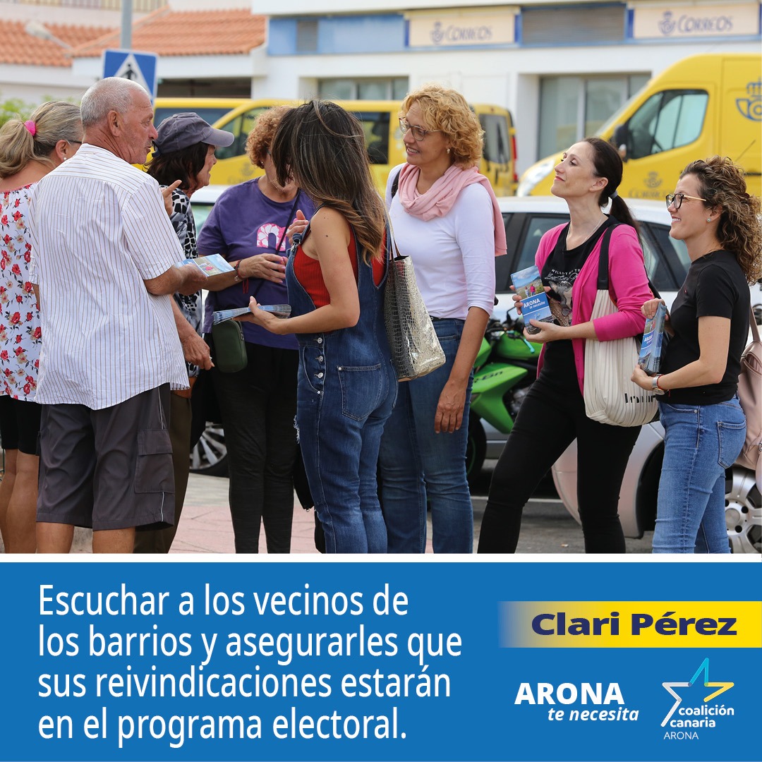 CCArona's tweet photo. Escuchar a los vecinos de los barrios y asegurarles que sus reivindicaciones estarán en el programa electoral.
#AronaTeNecesita #CoaliciónCanaria #CCArona #Arona #Tenerife https://t.co/qFwkT3RG8T