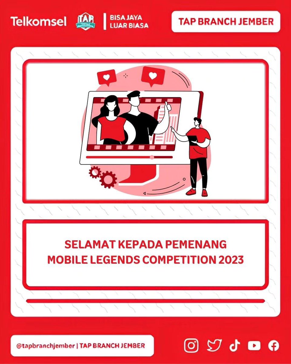 TAPBranchJember's tweet photo. [ DOK. MOBILE LEGENDS COMPETITION TERBESAR SE-JEMBER 🔥]

#telkomselapprenticeprogram
#tapbranchjember
#bisajayaluarbiasa
#telkomselevent
#mobilelegendcompetition #mobilelegend https://t.co/KjYrH71q4B