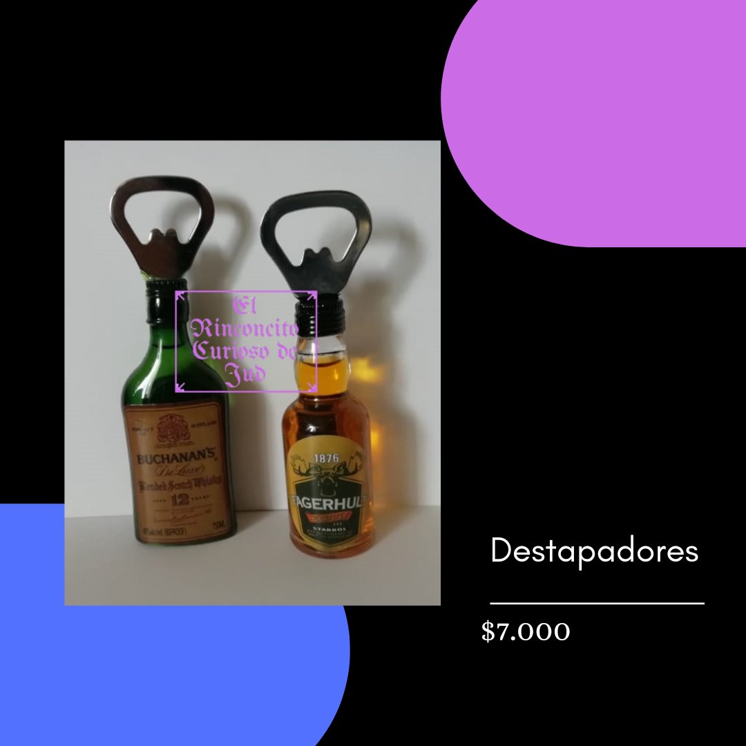RinconcitoJud's tweet photo. 💜Prácticos y bellos destapadores, traen un iman en la parte de atrás para que siempre esten a la mano, miden aproximadamente 15cm, no te quedes sin el tuyo.
Valor: $7.000
#Destapadores #Cerveza #Whisky #Ron #colombia #RegaloIdeal #jackdaniels #ChivasRegal #Miniatura #RonMedellín https://t.co/23N3EK46zS