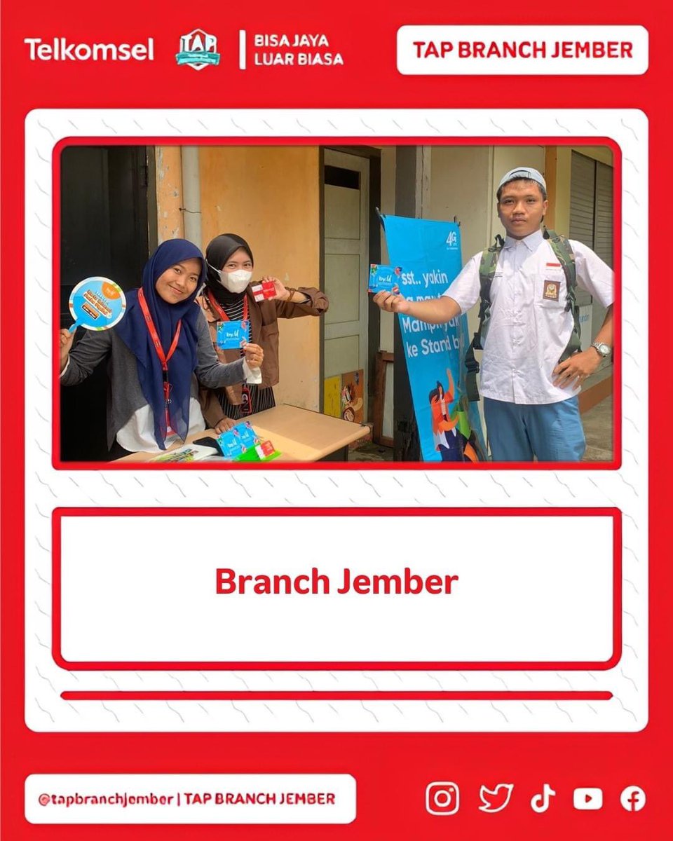 TAPBranchJember's tweet photo. #telkomselapprenticeprogram
#tapbranchjember2023
#tapbranchjember 
#bisajayaluarbiasa
#stayconnectwithtsel
#providertelkomsel
#smkn2jember
#magang 
#telkomsel https://t.co/bp5TqrQHm7