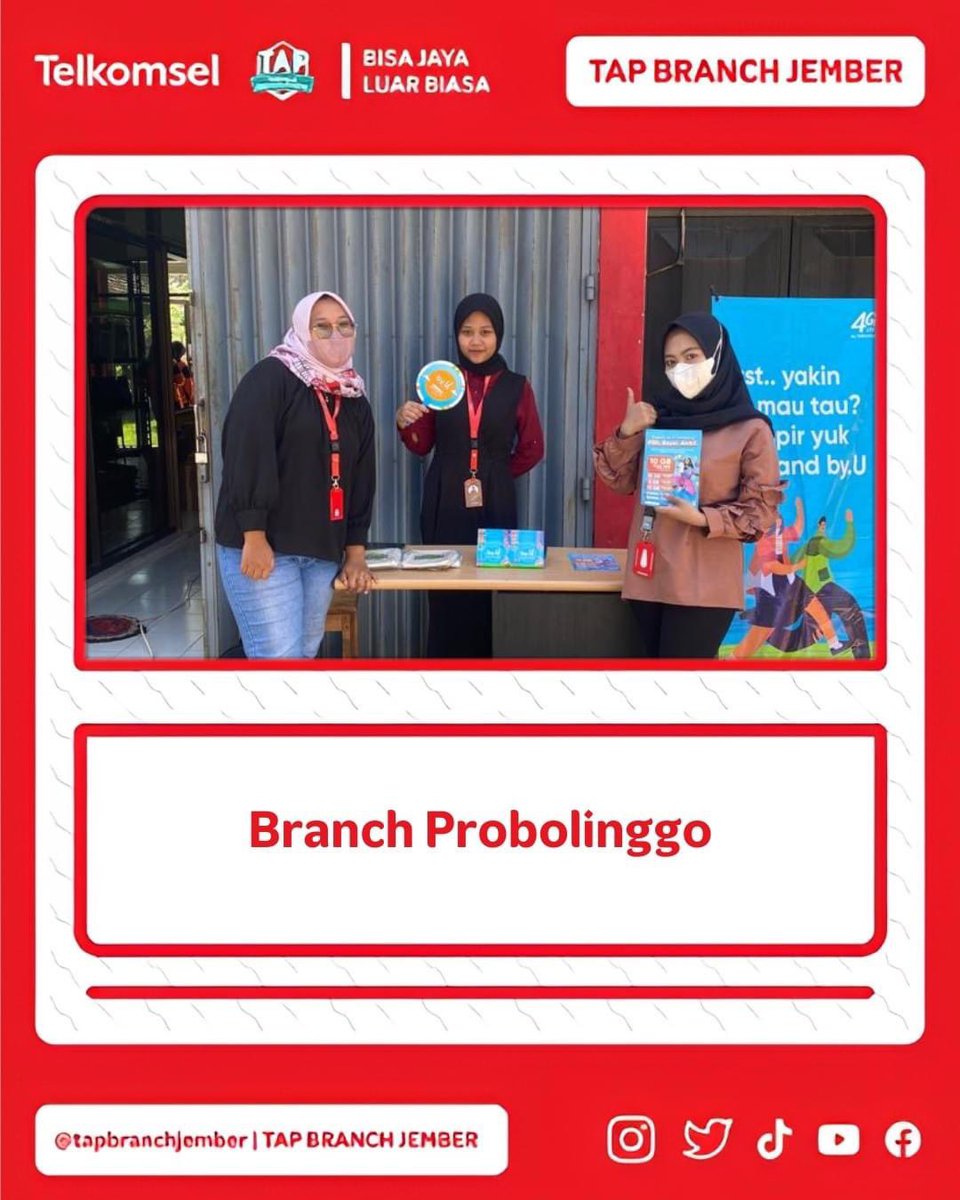 TAPBranchJember's tweet photo. #telkomselapprenticeprogram
#tapbranchjember2023
#tapbranchjember 
#bisajayaluarbiasa
#stayconnectwithtsel
#providertelkomsel
#smkn2jember
#magang 
#telkomsel https://t.co/bp5TqrQHm7