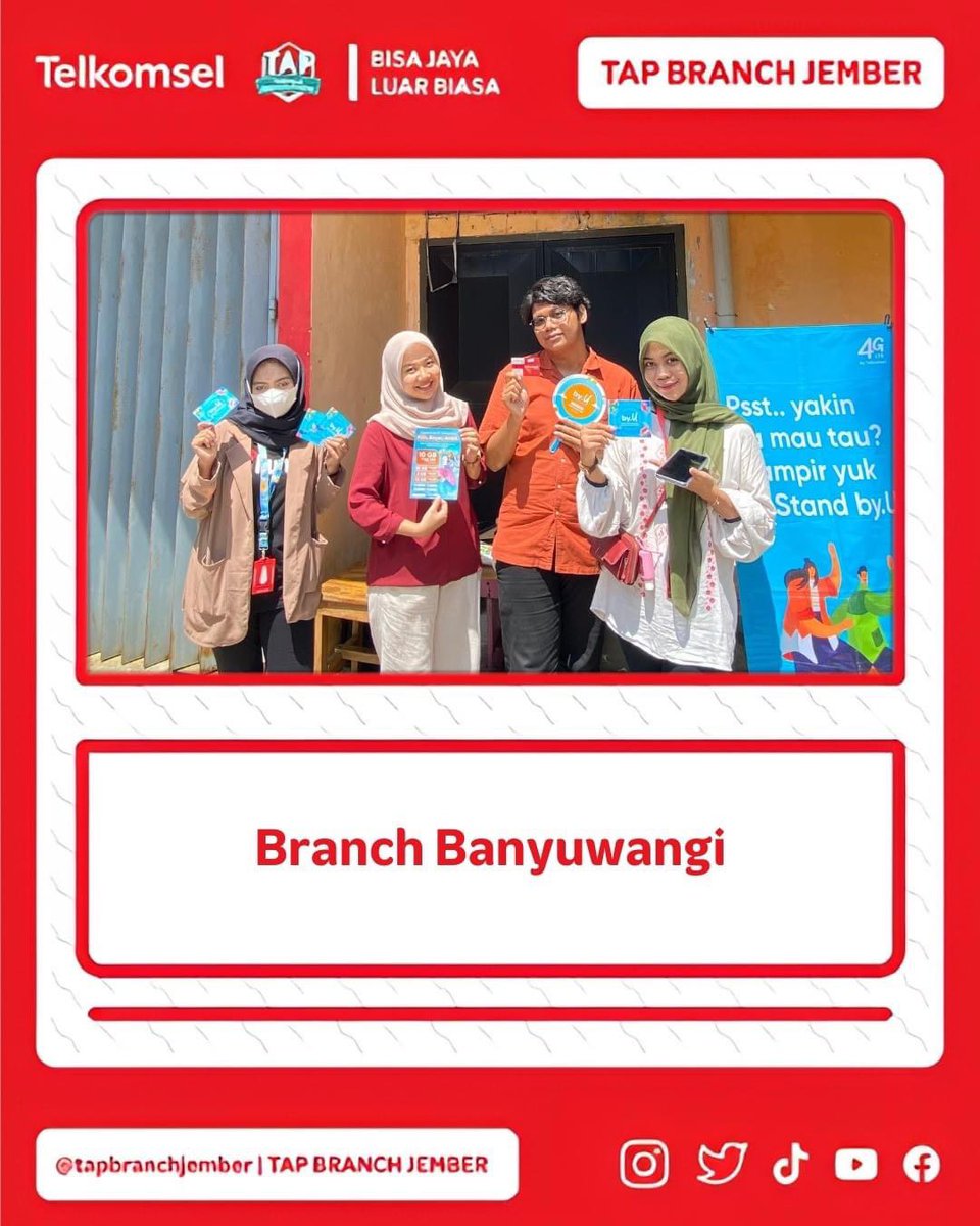 TAPBranchJember's tweet photo. #telkomselapprenticeprogram
#tapbranchjember2023
#tapbranchjember 
#bisajayaluarbiasa
#stayconnectwithtsel
#providertelkomsel
#smkn2jember
#magang 
#telkomsel https://t.co/bp5TqrQHm7
