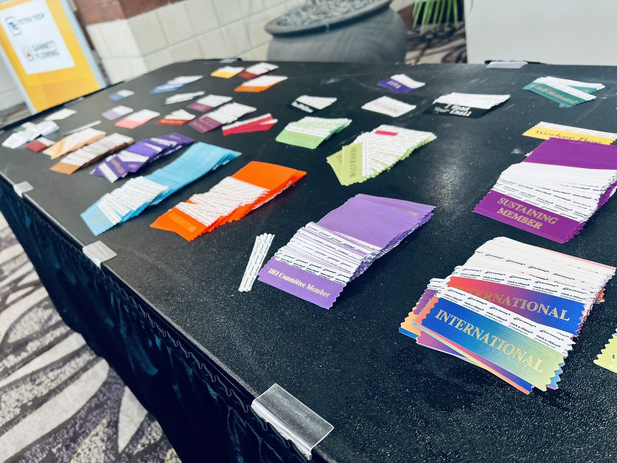 raryals's tweet photo. @USS_Dams 2023 Annual Convention has some fun badge flair! In addition to the typical designations, there are options like “Offical Smarty Pants,” “I Color Outside the Lines,” “My Badge is Better than Your Badge,” -- and many others. #USSD_2023 #CharlestonSC #Dams #Levees https://t.co/EeuuojqMPP