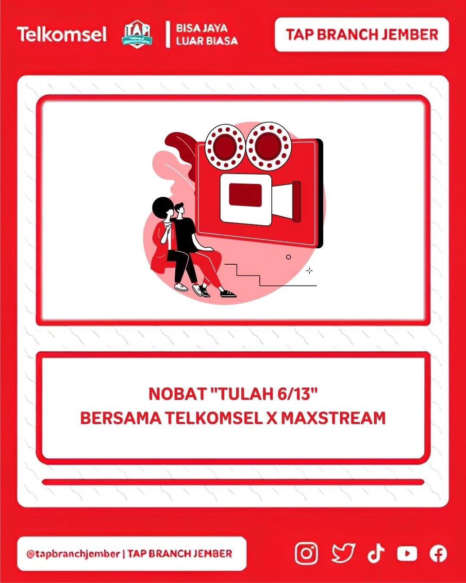 TAPBranchJember's tweet photo. [Doc. Nonton Bareng Telkomsel - Maxstream🎬]

#telkomselapprenticeprogram
#tapbranchjember
#bisajayaluarbiasa
#nobarbarengtelkomsel
#tulah #tulahmovie #telkomsel #reviewtulah
#watchonmaxsteam https://t.co/J2iusbLGS9