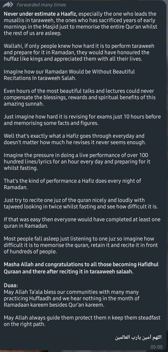 adam_panchies's tweet photo. I think every Haafiz already received this. But sharing it for the sake of those that didn't🤲 https://t.co/6MrBzl8hsZ