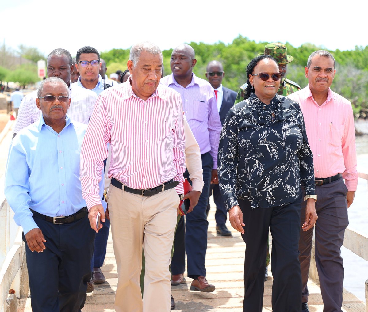 zakheem_rajan's tweet photo. Chief Justice Martha Koome will this morning pay a courtesy call on H.E. Issa Timamy, Governor, Lamu County and officially receive two title deeds for pieces of land donated by the Lamu County Government for construction of courts. https://t.co/NFOGJCMQJ6