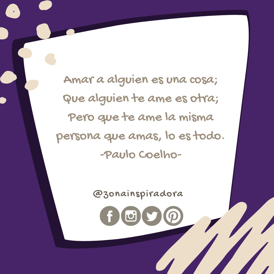 zonainspiradora's tweet photo. "Amar a alguien es una cosa; Que alguien te ame es otra; Pero que te ame la misma persona que amas, lo es todo". -Paulo Coelho-
.
Síguenos en ✔️
https://t.co/1fw09ZO5hS
https://t.co/GjueA9x6aa
https://t.co/tGzHO7wBBW
https://t.co/HsUE9AxC8M
.
#zonainspiradora4 #PositiveVibes https://t.co/2P4elRRLCH