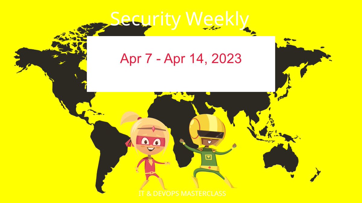 BranhamRoen's tweet photo. CyberSecurity Weekly Hacker News April 07 - 14, 2023 

FULL EPISODE >> https://t.co/mKDpMP5H4V

#CybersecurityNews #infosec #phishing #infosecurity #Malware #Ransomware #threatintel #ThreatIntelligence #cyberthreats #vulnerabilities #botnet #cybersecuritytips https://t.co/KColnAudHa