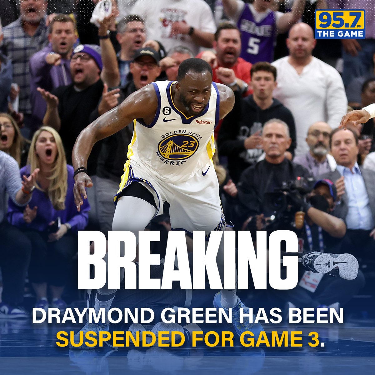 95.7 The Game tweet media