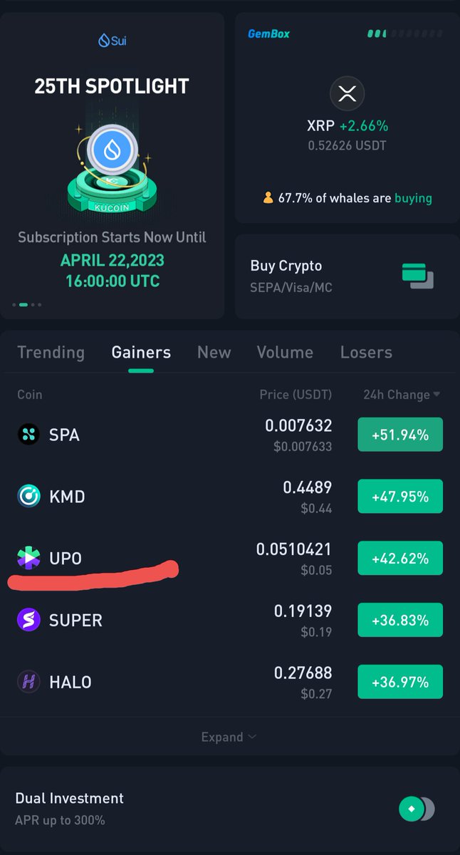 Ramzes86238588's tweet photo. @VenusQueen19 $UPO - 2 million MC #UpOnlyOfficial 

Top gainer on KuCoin https://t.co/FLQwpoWTIh