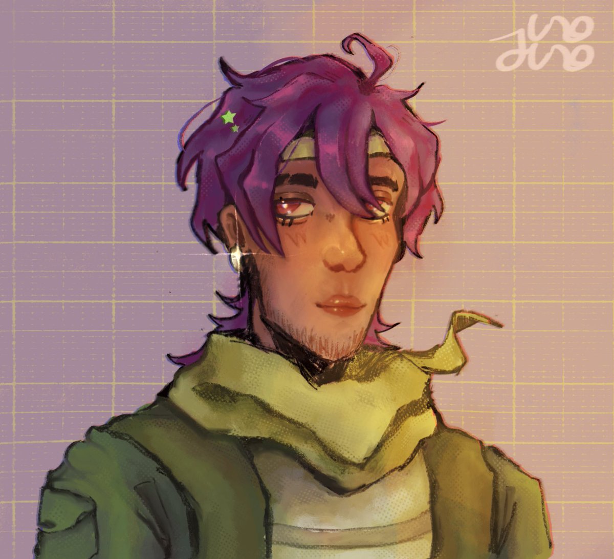Uno_Juno_'s tweet photo. My old oc drawn one year apart 🫶 

ignore that I used so many overlays in the new one I’m js in love with them https://t.co/YxhRsatzAb
