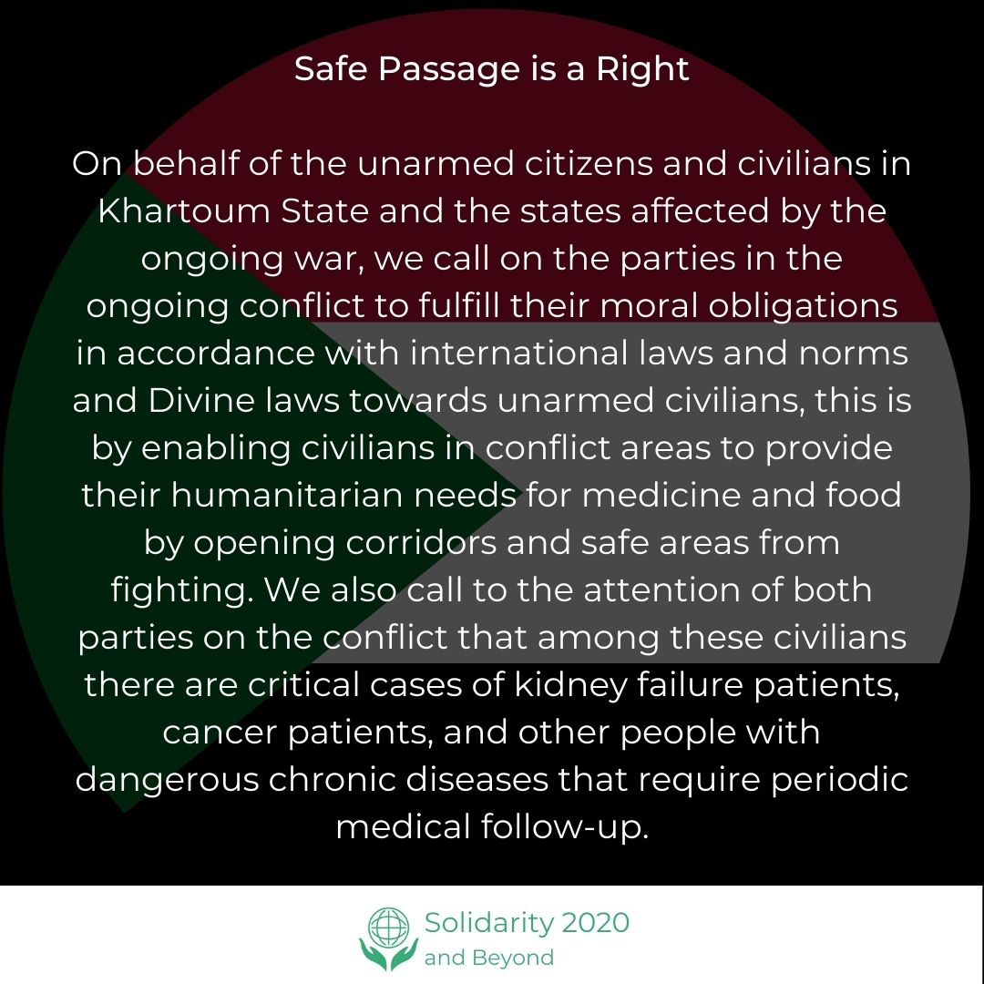 UgandaWomenCol1's tweet photo. @solidarity20203 @WomenCo_KE @PBI_ISEC @PI_AfricaHub @_AfricanUnion 
We call upon the rest of the world to intervene on giving civilians in Sudan a safe passage from the war areas in Sudan.Protecting civilians is a national humanitarian law observable by all states!
#peace4sudan https://t.co/r6eYgnfmDt