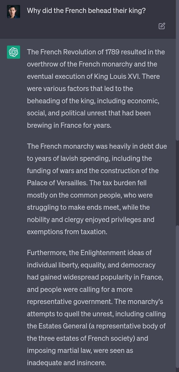 Daniel Ku 顧仲文 🇹🇼🇨🇦 on Twitter "Asking OpenAI 's ChatGPT "Why did the