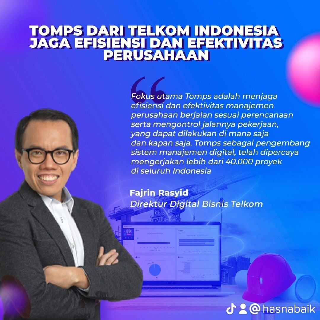 Dpt dilakukan dmna saja dan kpan saja, Tomps dari Telkom Indonesia ini dpt mmjga efisiensi dan evektivitas manajemen prusahaan berjalan sesuai prencanaan
@Telkomindonesia @KemenBUMN
#DigitalBisa #UntukIndonesiaLebihBaik