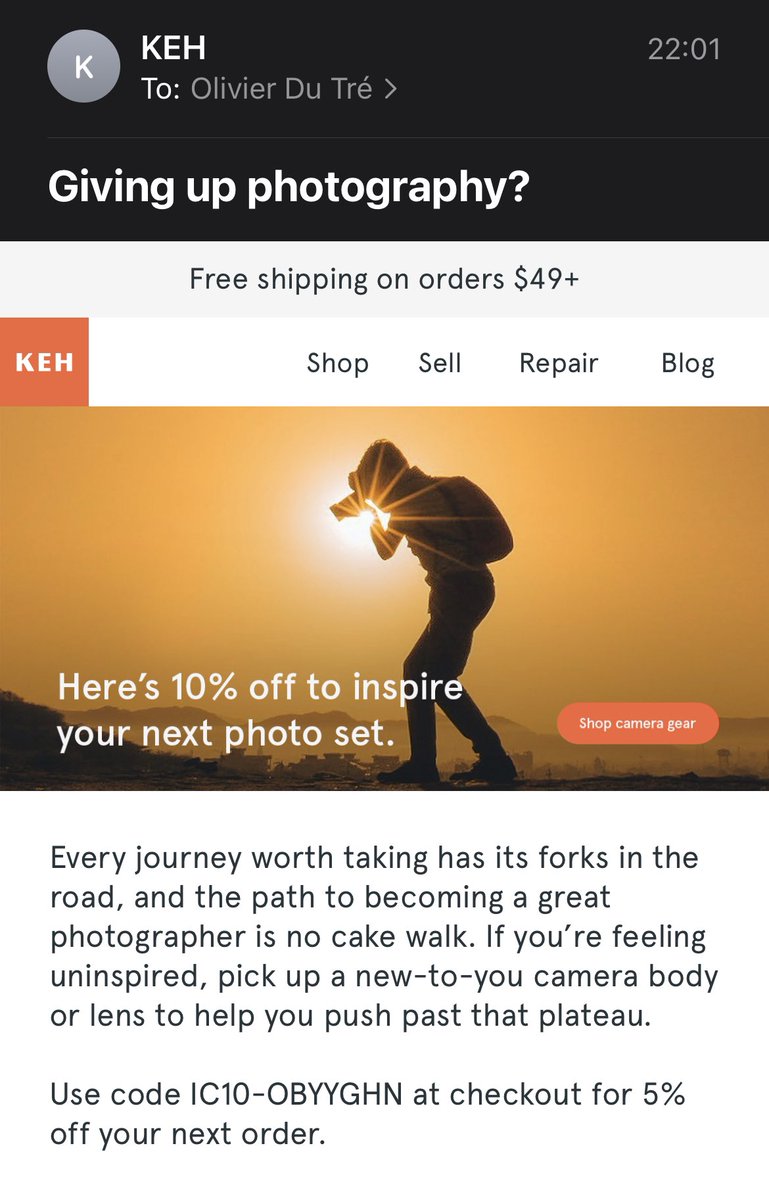 A new camera will totally help you get over that rut. Rrrrrrrrrright! It’s a shame so many fall for the 2-year upgrading cycle. I suggest you develop your voice so you don’t have to think about your tools anymore. Train muscle memory (that includes your brain).