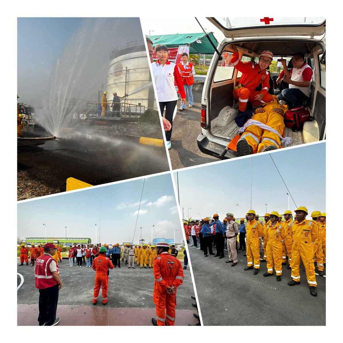 IOCLManipur's tweet photo. ERD conducted at Imphal Depot with District Administration, Fire Service, NDRF Team, Red Cross Society https://t.co/XasEVOJePL